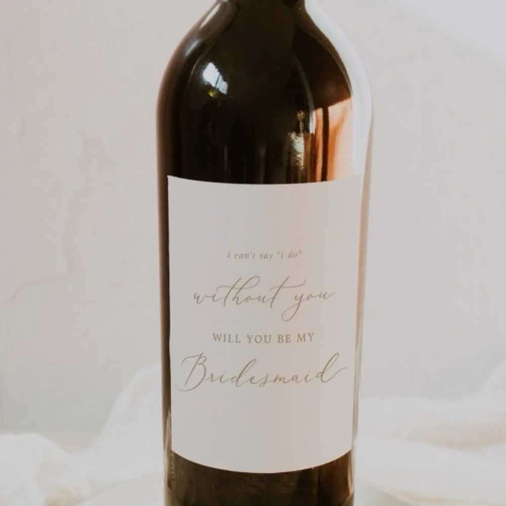 Bridesmaid Proposal Wine Bottle Labels (4)